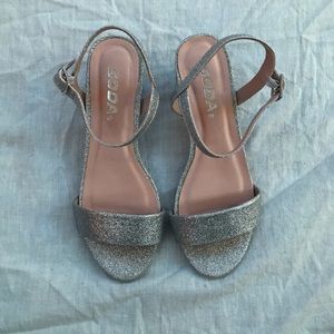 Silver heels